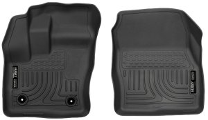 Ford Transit Connect Floor Mats - Front - Husky Liners - WeatherBeater - Black - `14-`15 Ford Transit Connect Floor Mats - Front - Husky Liners - WeatherBeater - Black - `14-`15